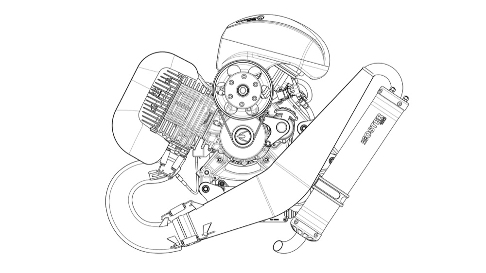 Vittorazi Moster 185 EFI MY25 Paramotor Motor mit Einspritzung